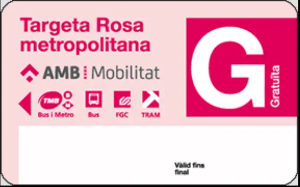 Tarjeta Rosa Barcelona